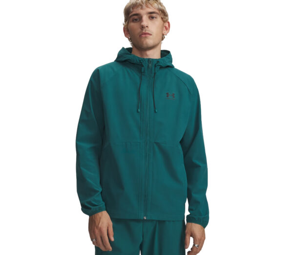 Giacca Under Armour Vibe Woven Jacket uomo verde bosco