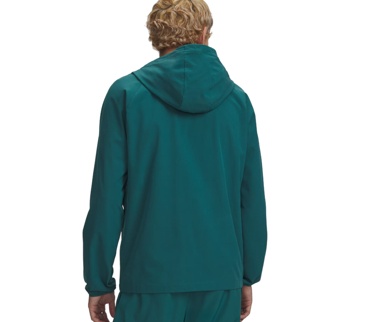 Dietro Giacca Under Armour Vibe Woven Jacket uomo verde bosco