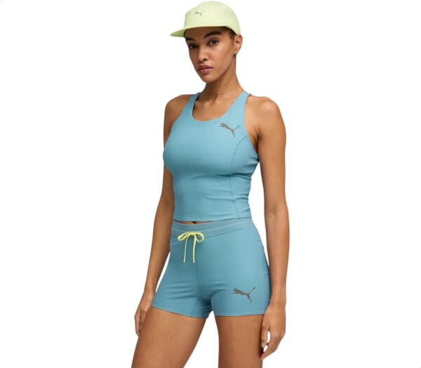 Canotta Puma Lightspeed Crop Top donna celeste