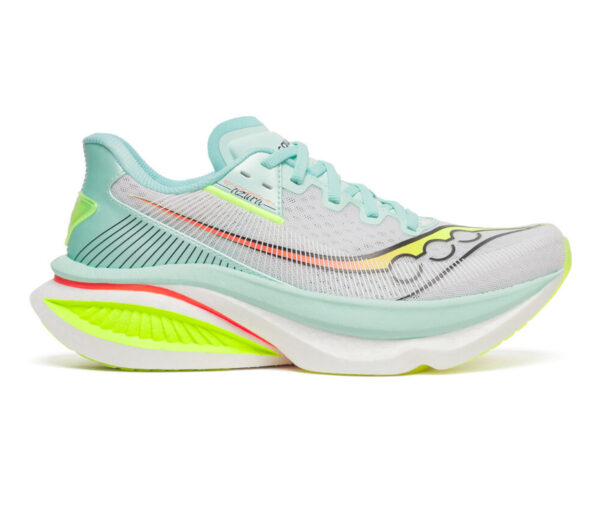 Scarpa Saucony Endorphin Azura donna verde bianca
