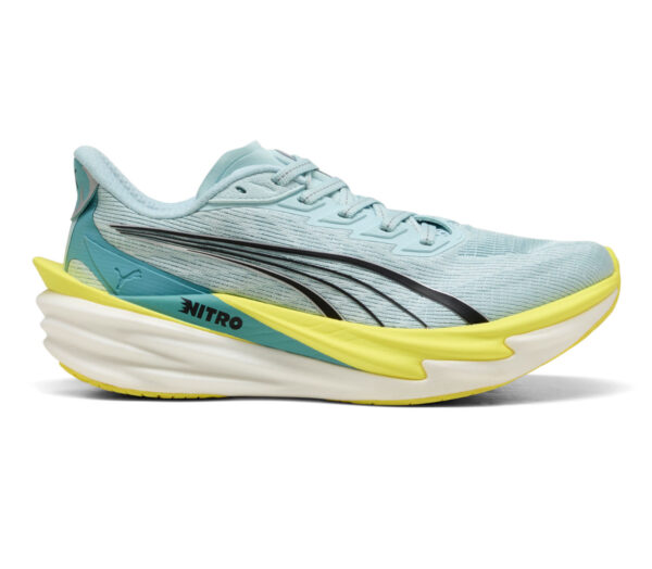 Scarpa Puma Deviate Nitro 4 donna celeste gialla
