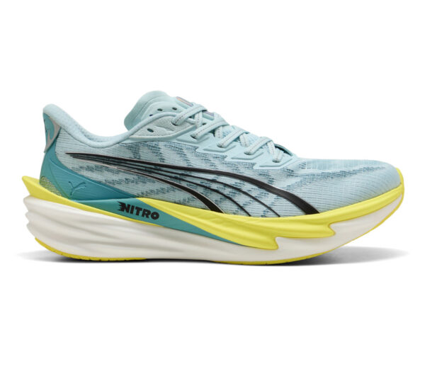 Scarpa Puma Deviate Nitro 4 uomo celeste gialla