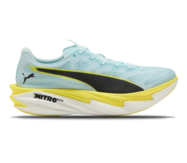 Scarpa Puma Deviate Nitro Elite 4 uomo celeste gialla