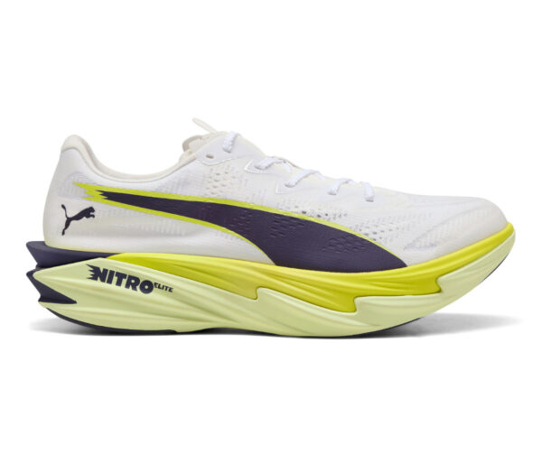 Scarpa Puma Deviate Nitro Elite 4 uomo bianca gialla