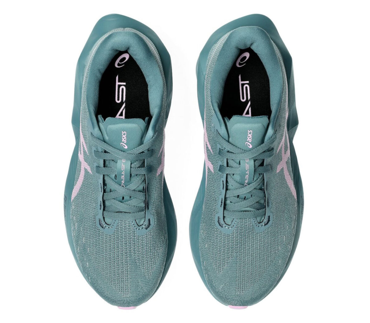 Tomaia Scarpa Asics Novablast 6 donna verde rosa