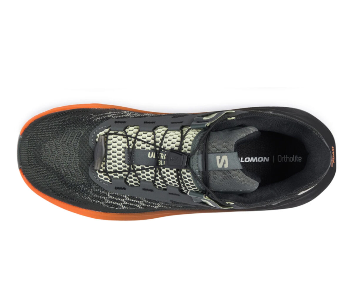 Tomaia Scarpa Salomon Ultra Glide 4 uomo nera arancione